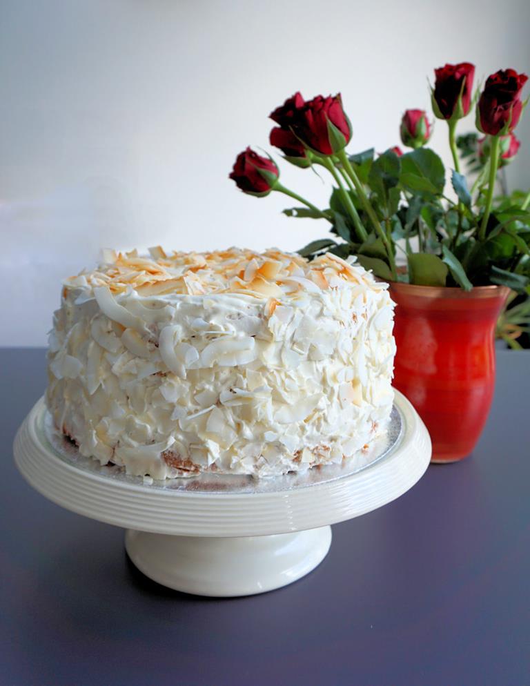 Coconut Angel Food Cake Recipe Cuisine Fiend